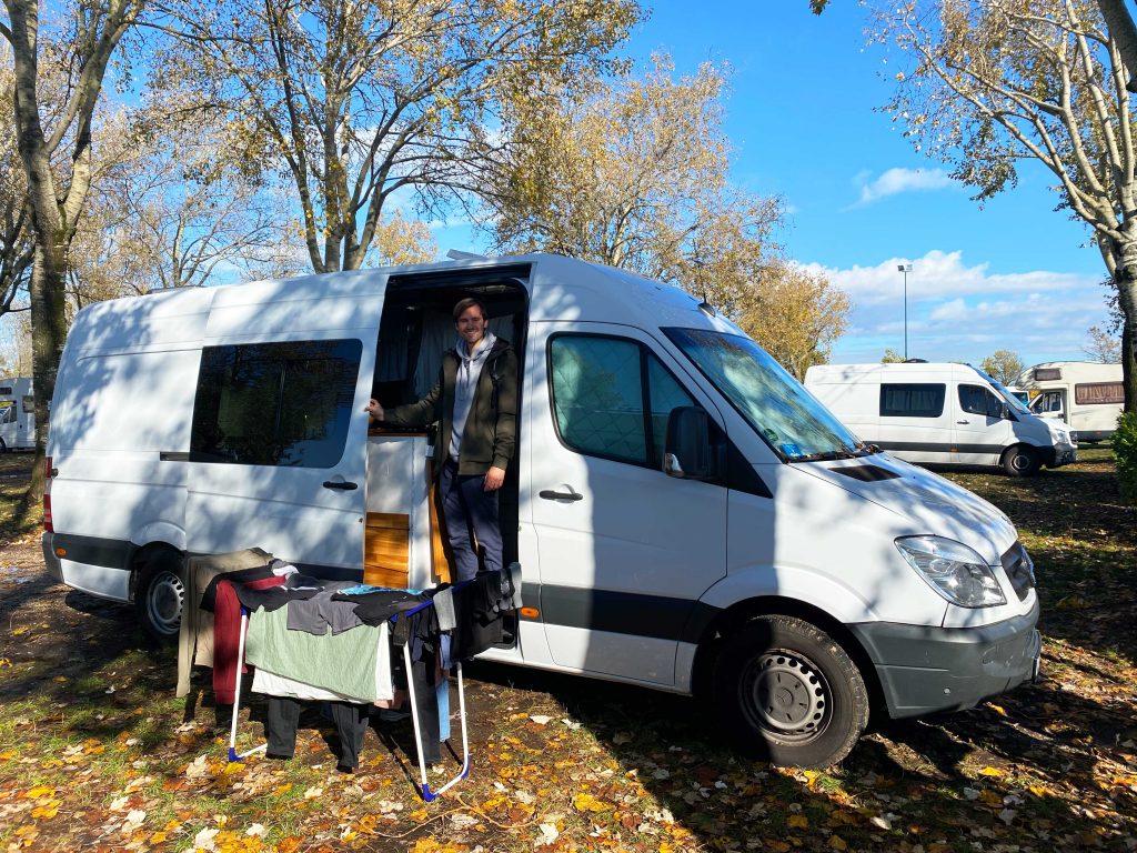 Wäsche waschen im Camper Van