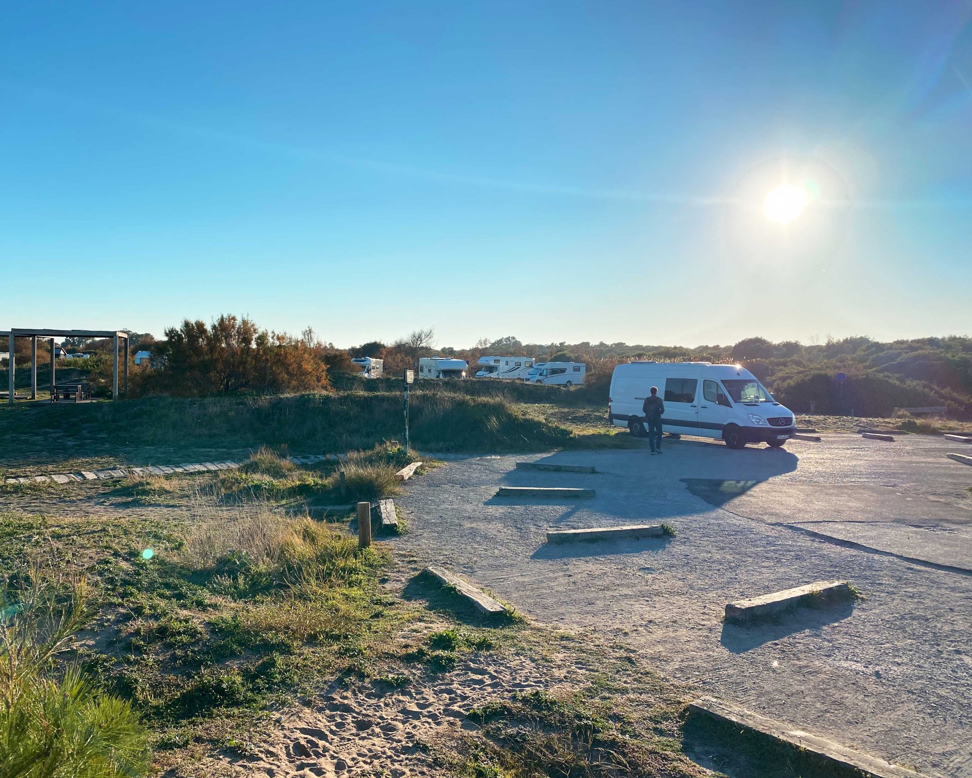 Camper-Van-Naturpark-Albufeira-Strandparkplatz